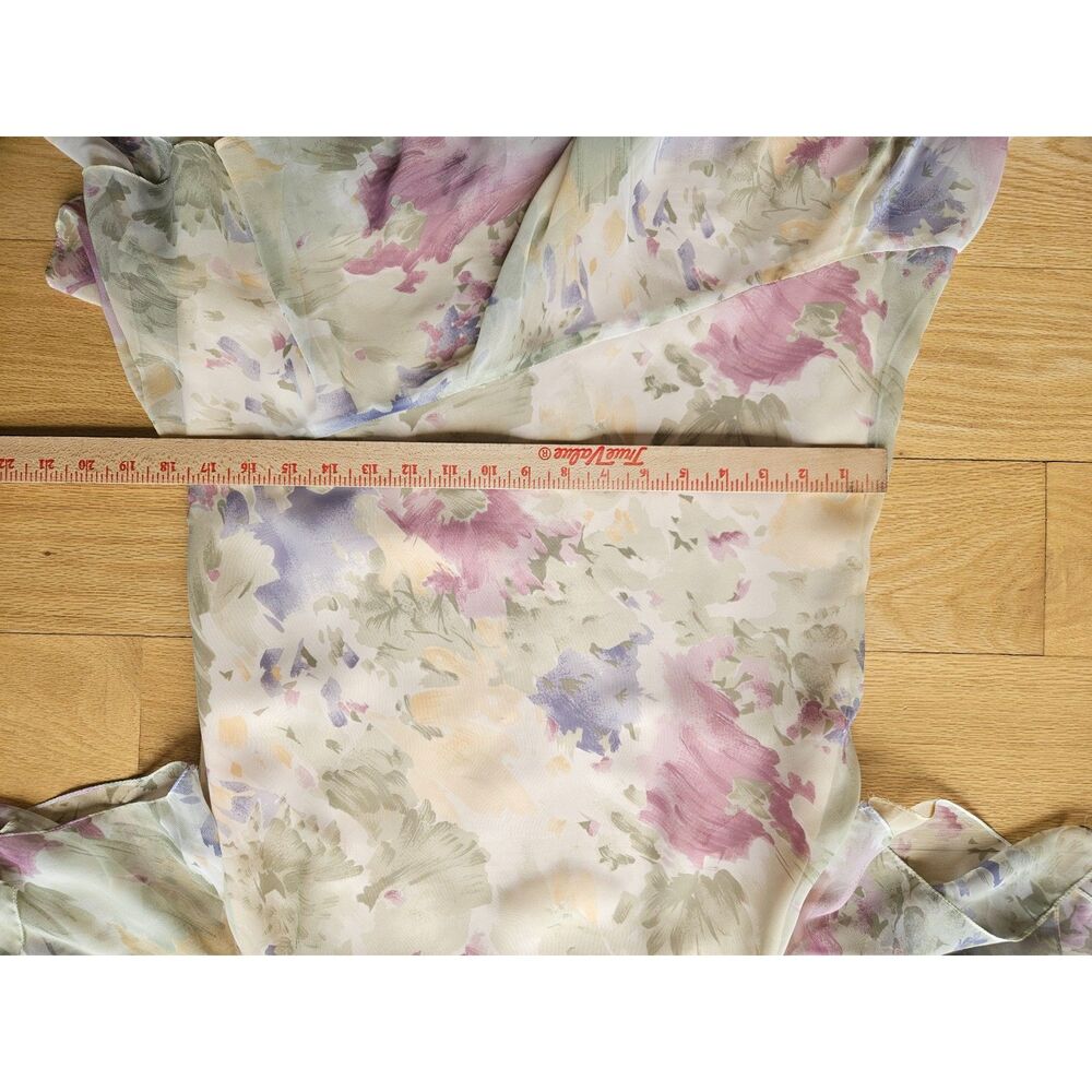 VTG Ursula of Switzerland Tiered flutter Floral Artistic Dress, women's 5/6 - Picture 12 of 12